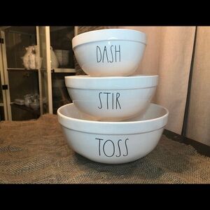 2018 Rae Dunn Dash Stir Toss Mixing Bowls